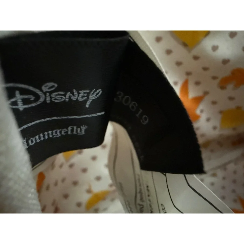 Disney Loungefly Mickey Minnie Mouse Fall Leaves Mini Backpack Brown Collectible